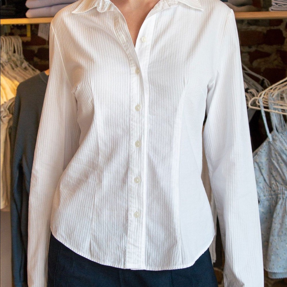 Brand Melville Mille White Button Down Top